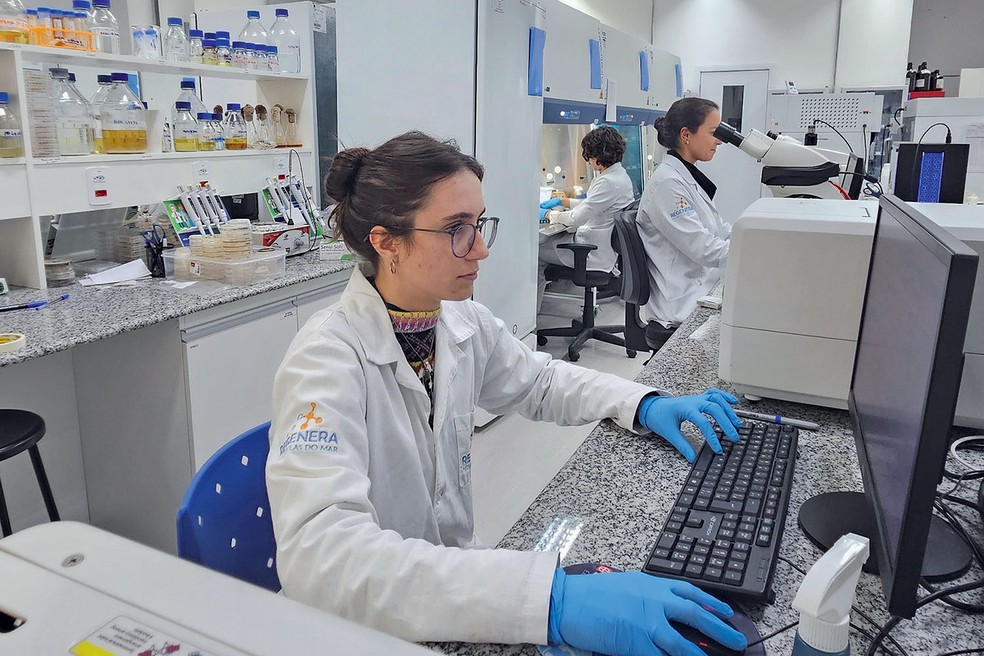 Laboratório da Regenera Moléculas do Mar: R$ 70 milhões em projetos nos últimos três anos — Foto: Divulgação/Regenera Moléculas do Mar