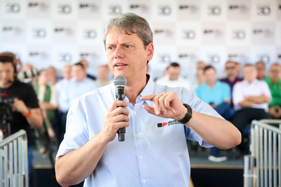 Governador de São Paulo, Tarcísio de Freitas — Foto: Célio Messias/Governo do Estado SP