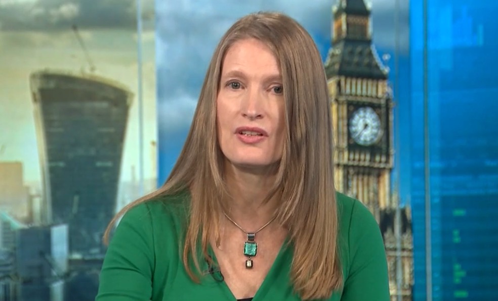 Jane Foley, estrategista do Rabobank: acho mais provável vermos uma diluição moderada da perda de independência do Fed — Foto: Reprodução/BloombergTV