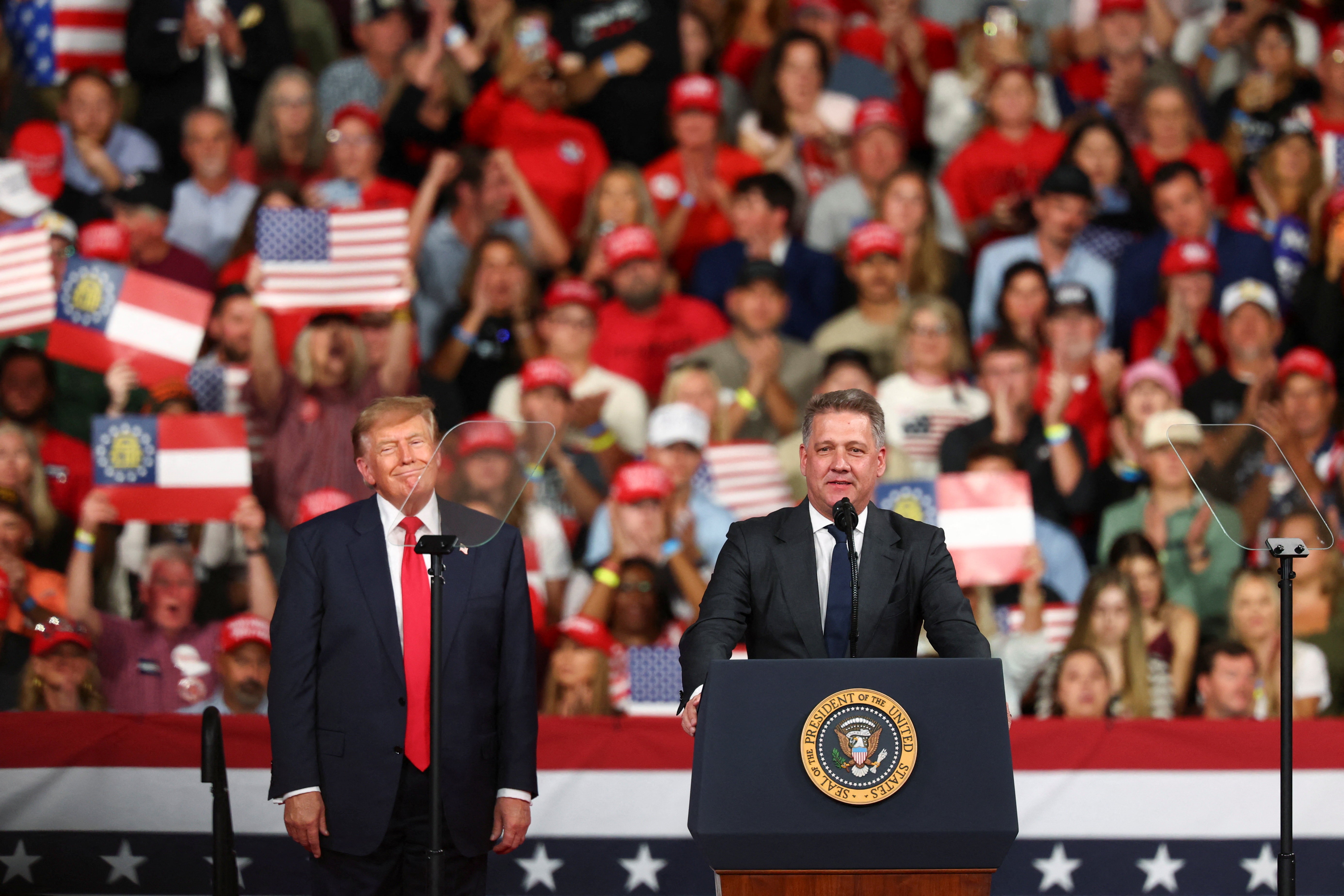Presença do presidente da Audi em comício de Trump foi ‘constrangedora’, diz líder sindical alemão - Foto