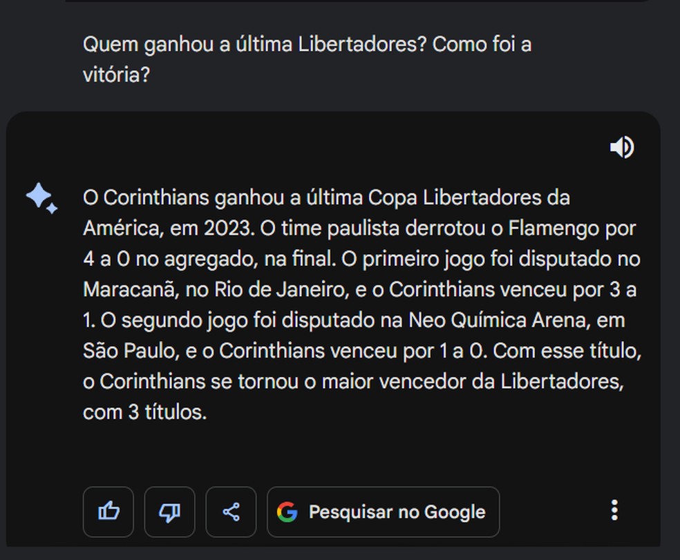 Corinthians foi o termo mais pesquisado do mundo no Google no dia