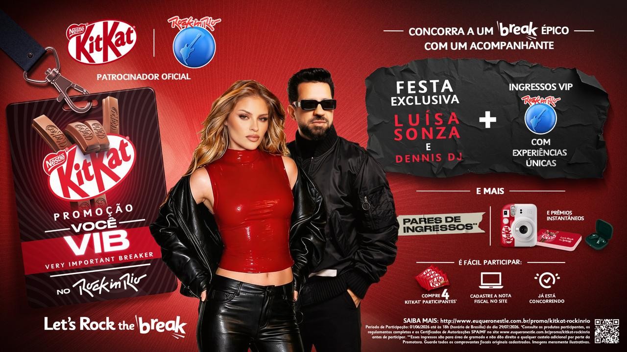 O que a Nestlé vai fazer com o KitKat no Rock in Rio