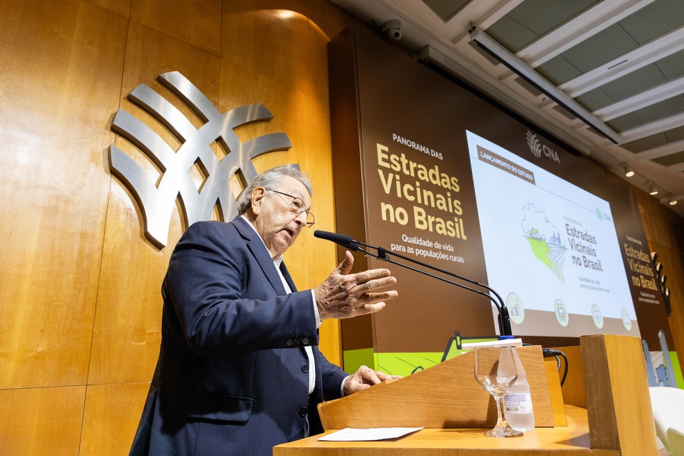 Presidente da CNA, João Martins abriu o evento na sede da Confederação — Foto: Divulgação