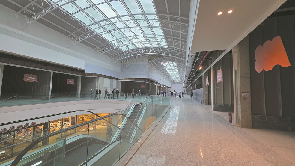 Obras de expansão do Parque Shopping Maceió, na capital alagoana, com inauguração em novembro deste ano — Foto: Divulgação