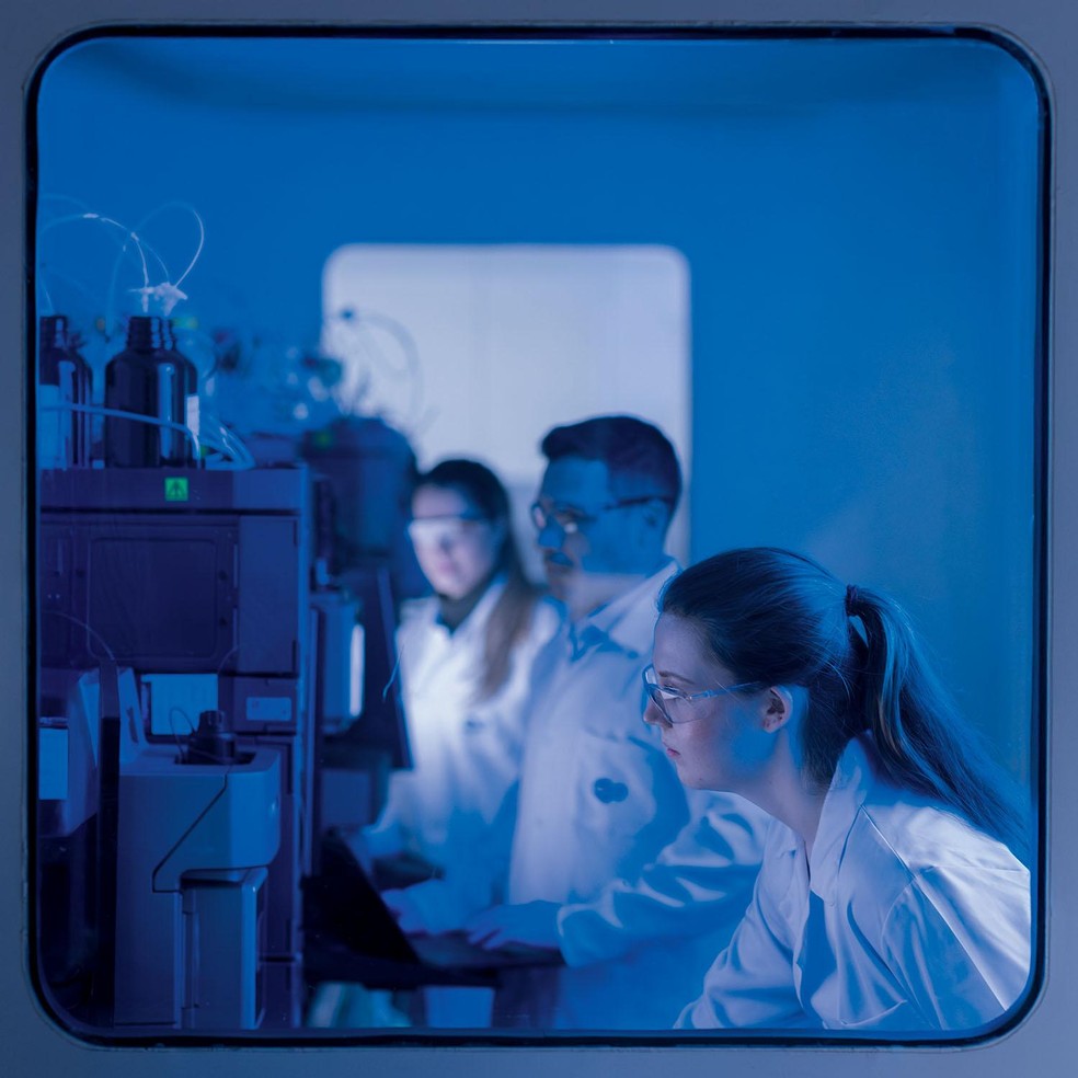 Laboratório no centro de P&D em Hortolândia (SP); empresa terá 900 pesquisadores no fim do ano — Foto: Julio Bittencourt/Valor