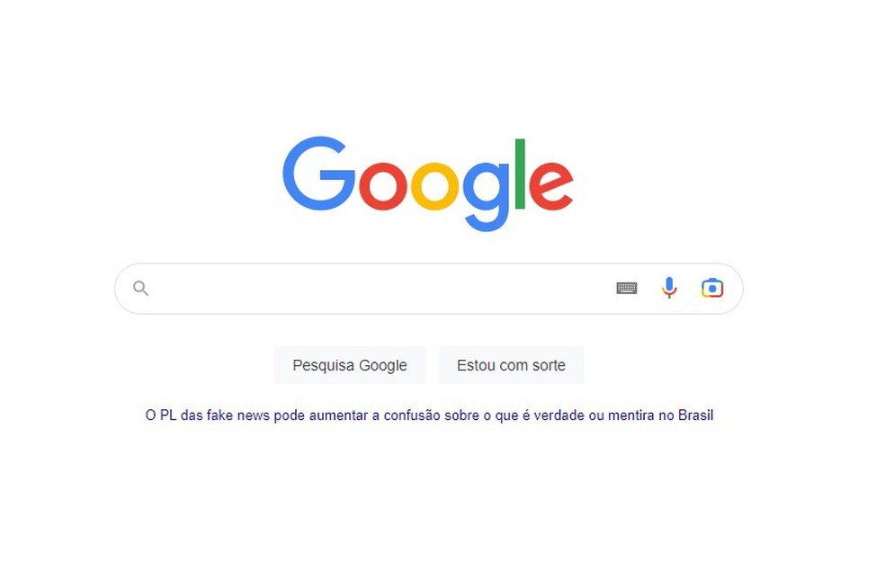 Google precisa deixar claro que faz publicidade contra PL das Fake News ...