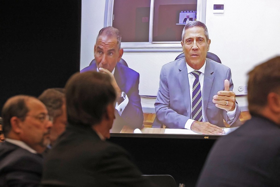 General Walter Braga Netto em interrogatório no STF