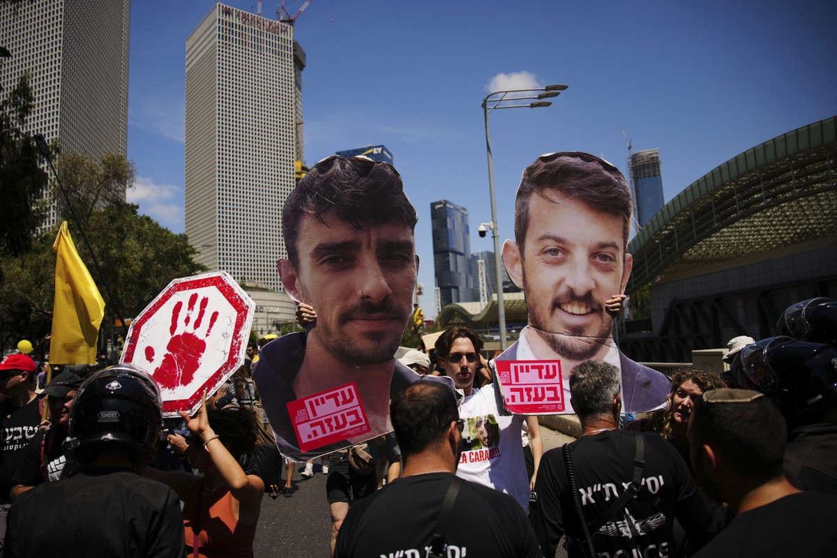 Israelenses protestam e Hamas rejeita plano de ataque de Netanyahu