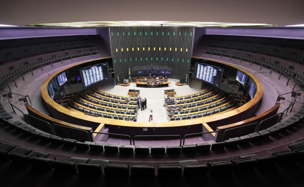 Plenário da Câmara dos Deputados em sessão de votação.