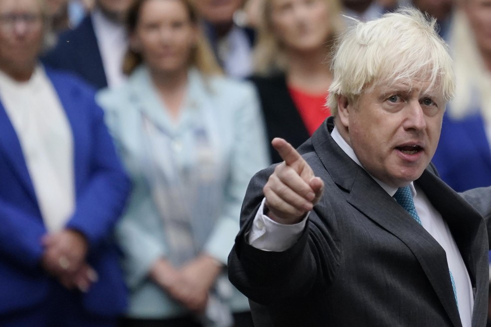 Boris Johnson — Foto: Alberto Pezzali/AP