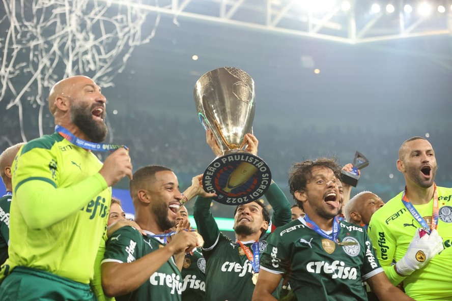 Palmeiras comemora título paulista de 2022