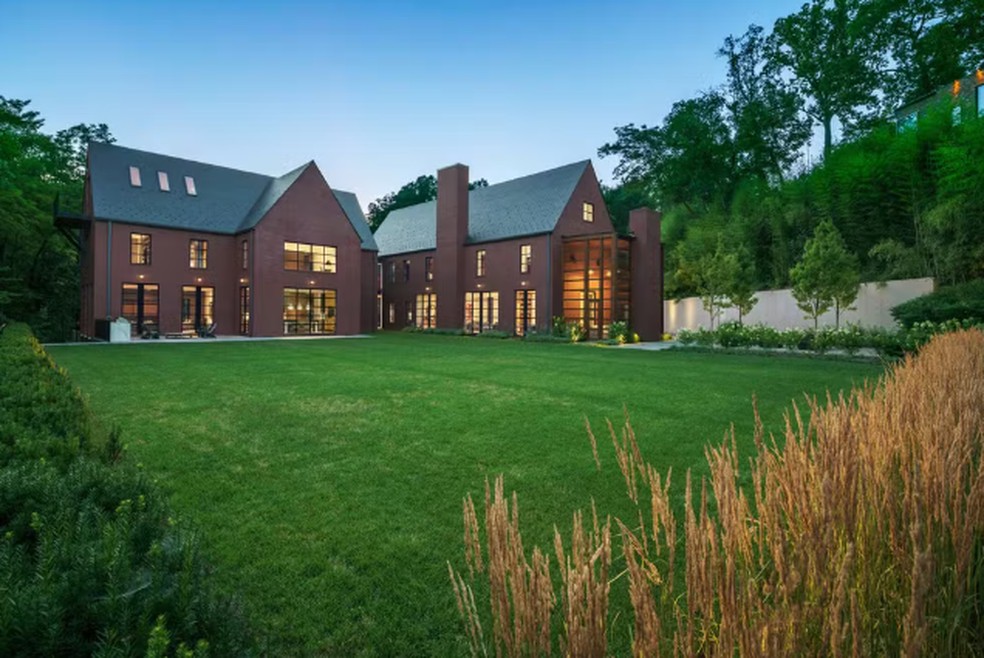 Jardim da casa que Mark Zuckerberg comprou em Washington e que fica a 12 minutos de carro da Casa Branca — Foto: Reprodução/Robert Gurney Architect FAIA