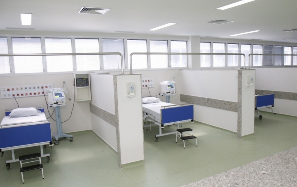 Leitos em hospital equipado pela Secretaria Estadual de Saúde do Rio de Janeiro — Foto: Secretaria Estadual de Saúde do RJ