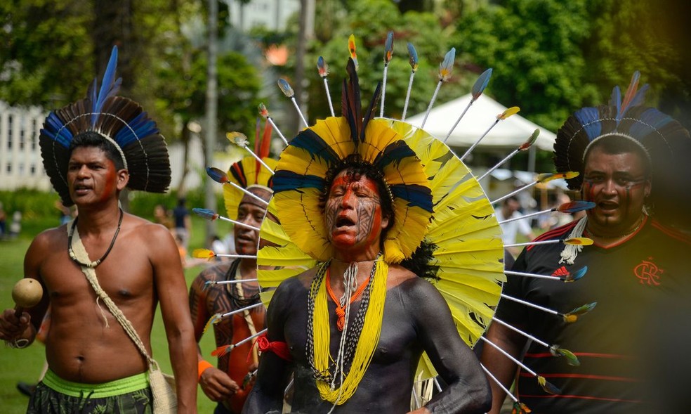 Indígenas brasileiros — Foto: Tomaz Silva/Agência Brasil 