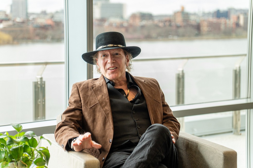 Mike Pell em Harvard, na Brazil Conference — Foto: Divulgação/Volponi Media