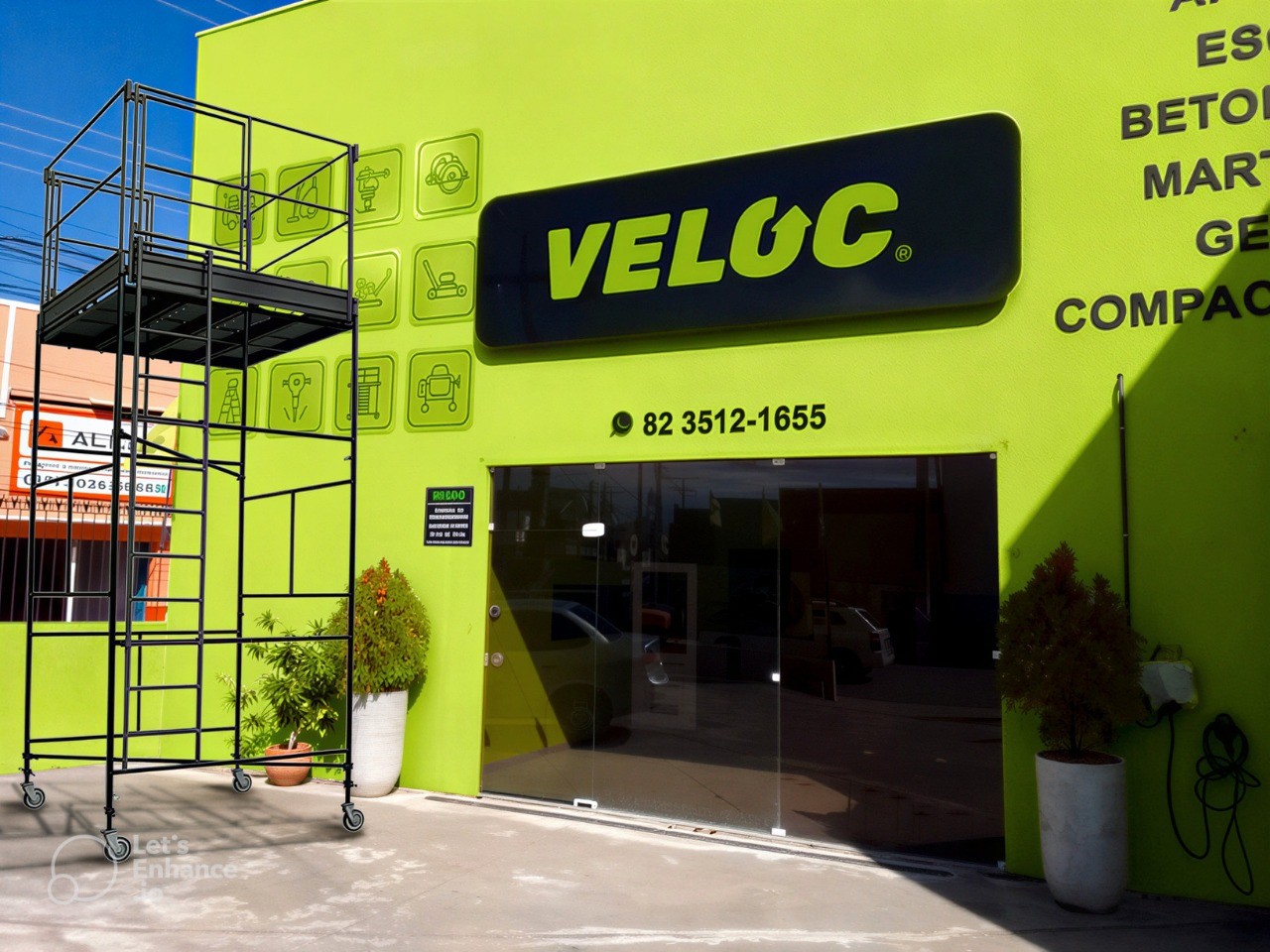Veloc Locações leva segurança na locação de andaimes