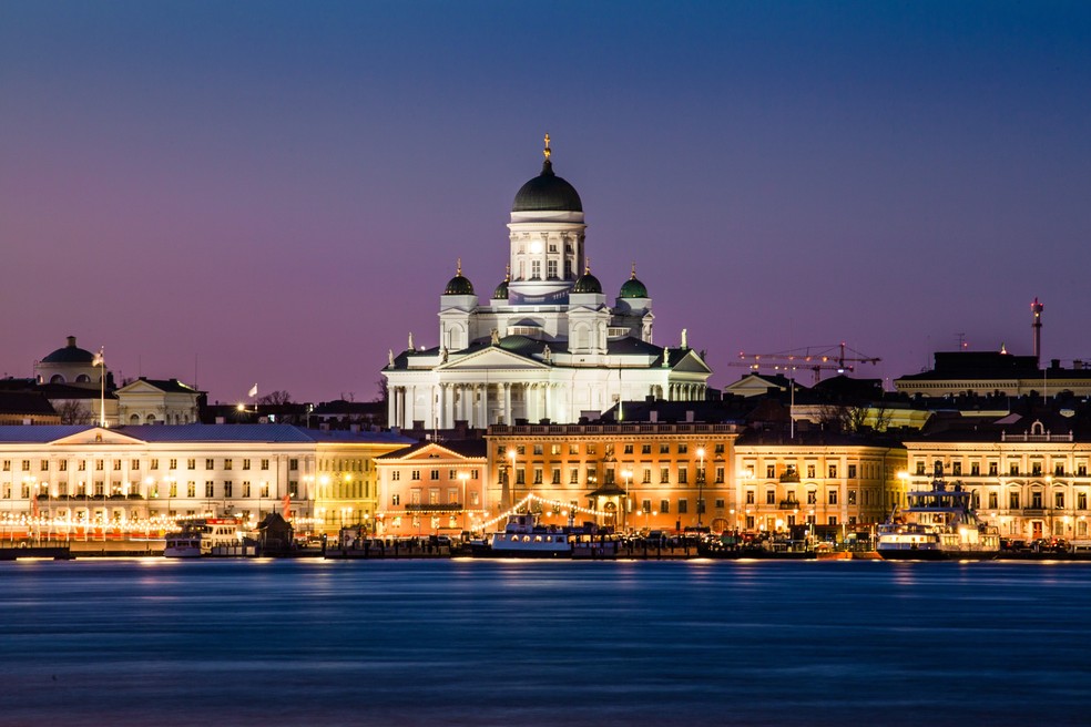 Helsinque, capital da Finlândia, o país mais feliz do mundo — Foto:  Tapio Haaja/Pexels