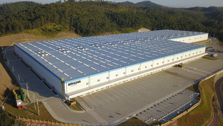 Centro de distribuição da Amazon Brasil, em Cajamar, SP