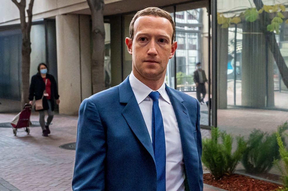 Mark Zuckerberg, cofundador da Meta, e sua aproximação com o governo Trump — Foto: Bloomberg