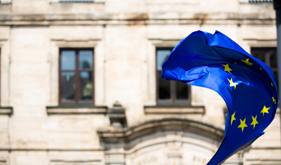 Bandeira da União Europeia (UE) — Foto: Markus Spiske/Unsplash