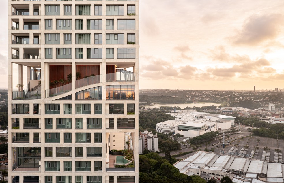 No AGE360, em Curitiba, lazer e “wellness” foram posicionados em andares mais altos — Foto: AG7/DIVULGAÇÃO