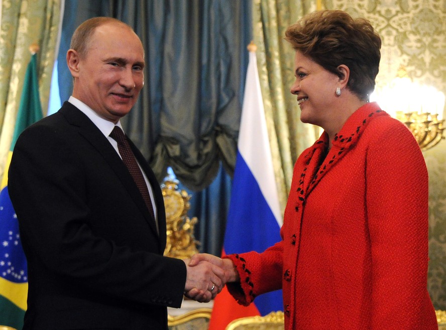 Presidenta Dilma Rousseff durante encontro privado com o Presidente da Federação  Russa, Vladimir Putin. Moscou - Rússia