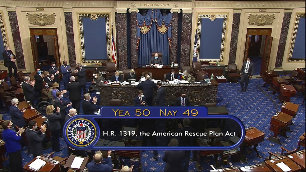  — Foto: Senate Television via AP