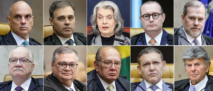 Imagem ilustrativa sobre STF ministros trocam mensagens explosivas; Gilmar Mendes lidera a briga e Lula tenta conter a crise