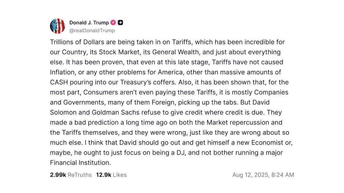 Trump ataca Goldman Sachs e diz que CEO deveria 'focar em ser DJ ...