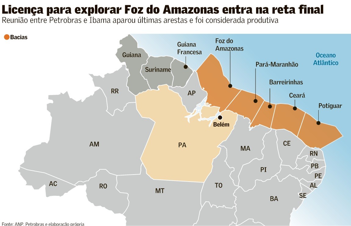 Conclusão sobre licença da Foz do Amazonas fica mais próxima
