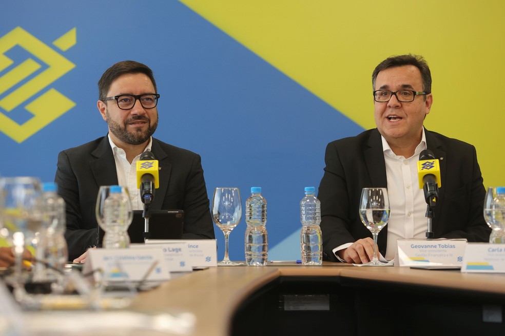 Felipe Prince (left), Vice President Risk at BB, and Giovan Tobias, Vice President Finance – Image: Disclosure