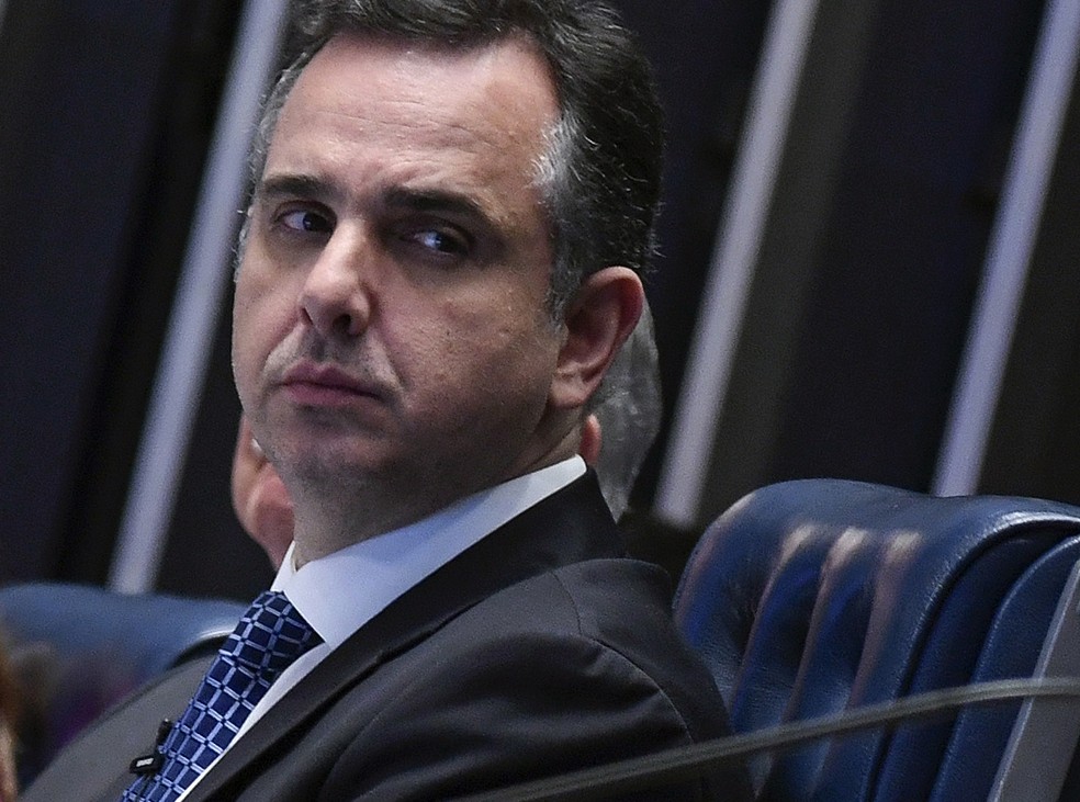 Rodrigo Pacheco: Senado já está em negociação com a Fazenda para estabelecer sequência de medidas que permitam manter a alíquota do IVA em 26,5% — Foto: Jefferson Rudy/Agência Senado