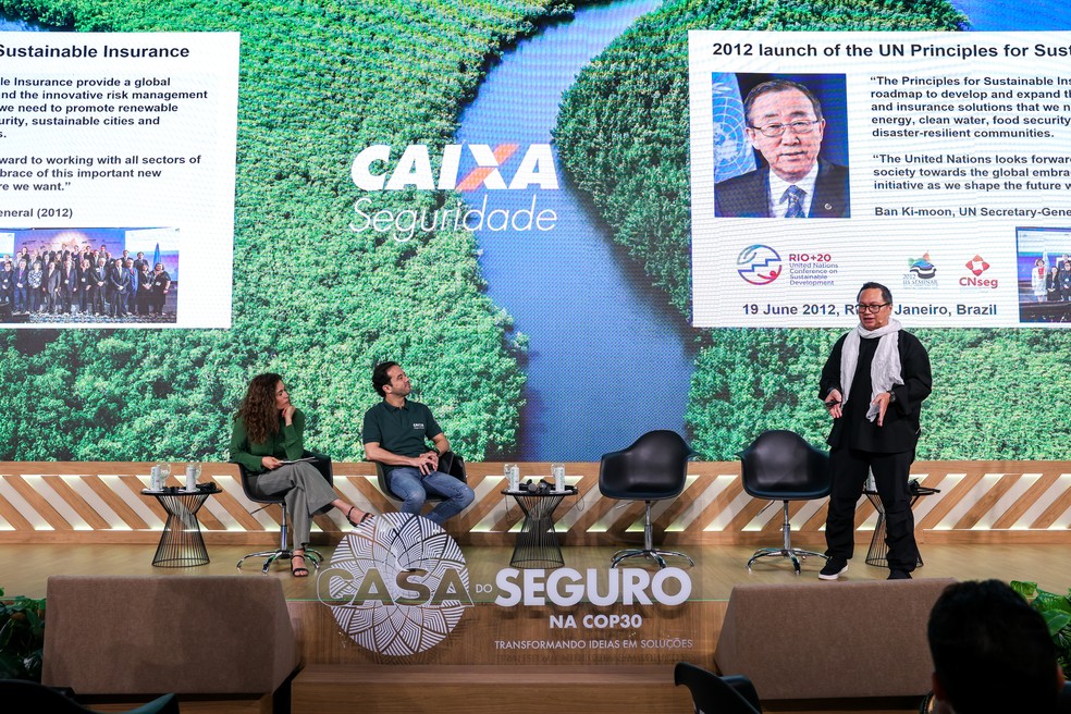 Casa do Seguro na COP30 — Foto: Bruno Carachesti