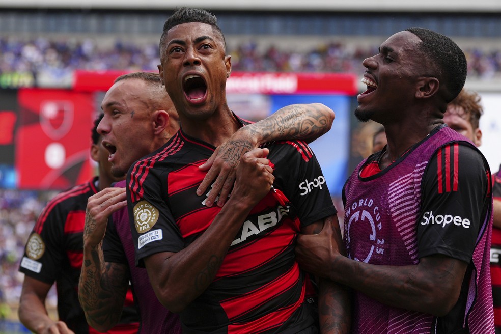 Bruno Henrique, do Flamengo — Foto: Derik Hamilton/AP Photo