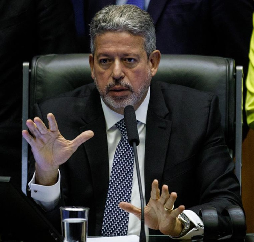 Presidente da Câmara de Deputados, Arthur Lira, durante votação no Plenário. — Foto: Brenno Carvalho/Agência O Globo