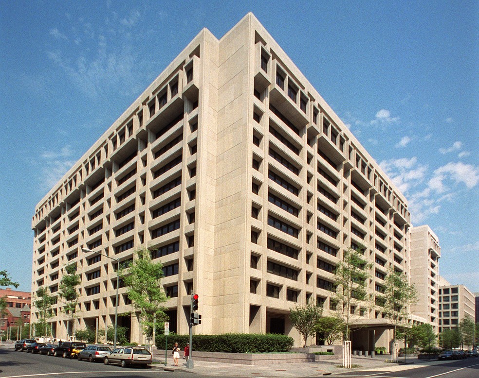 Sede do Fundo Monetário Internacional, Washington — Foto: Divulgação