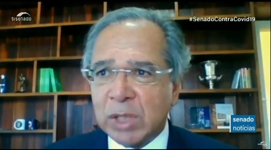 30/04/2020
Paulo Guedes em live do Senado Federal
Foto: Reprodução/TV Senado