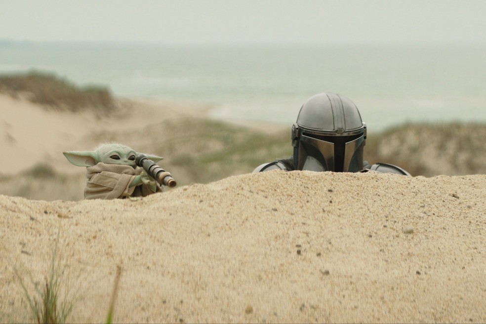 'Star Wars: O Mandaloriano e o Grogu' — Foto: Lucasfilm Ltd. - Disney vía AP