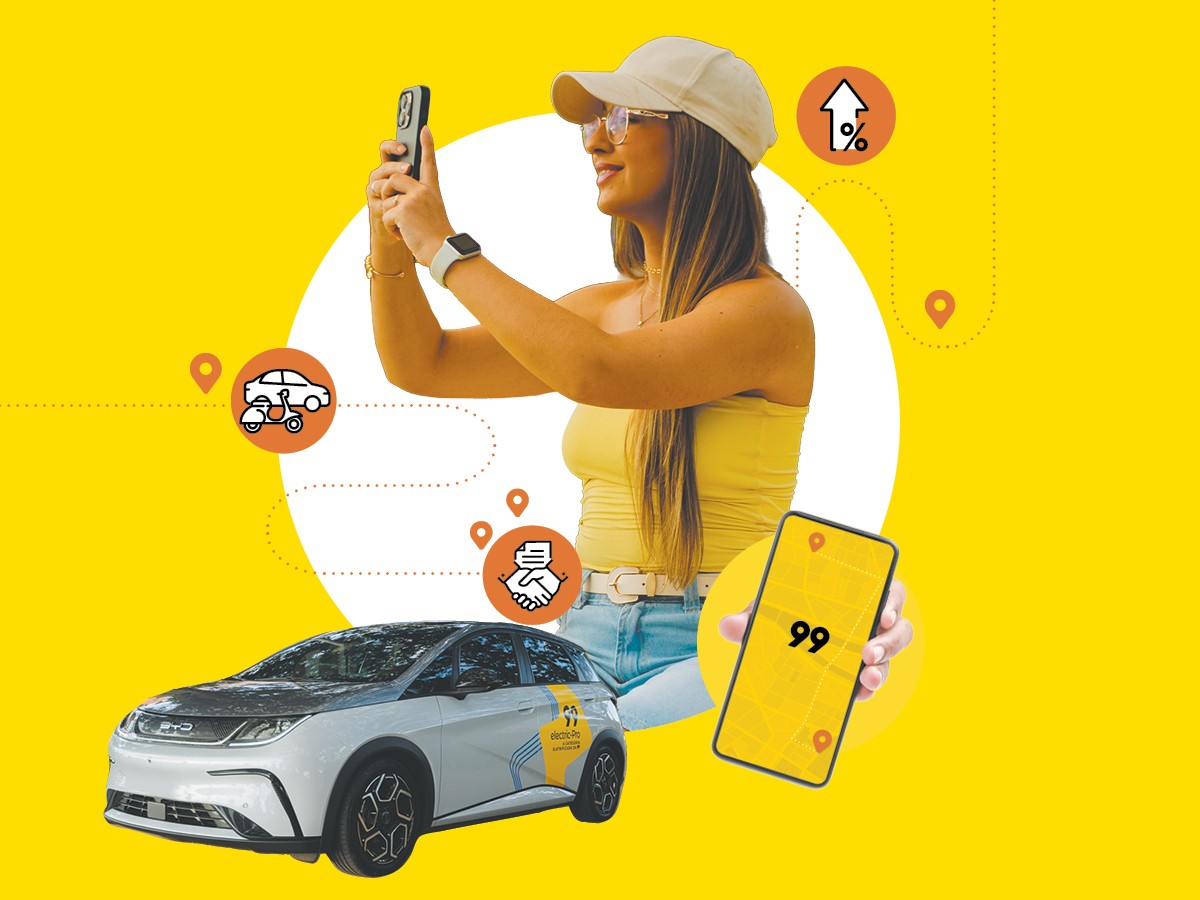 Hub multisserviços: superapp da 99 facilita a rotina de mais de 60 milhões de usuários ativos