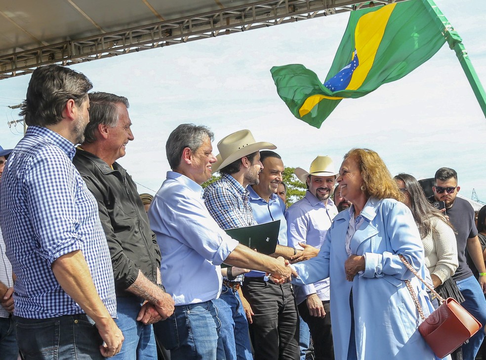Ao lado de Jair Bolsonaro, governador Tarcsio de Freitas participa de evento agropecurio em Presidente Prudente (SP) - Foto: Marcelo S. Camargo/Governo do Estado de SP