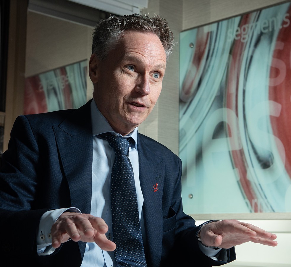 Patrik Jonsson, presidente de operações internacionais da Lilly: “Não tem ninguém que possa competir com a gente” — Foto: Rogerio Vieira/Valor