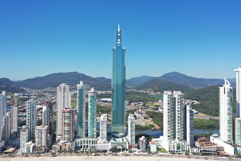 One Tower, em Balneário Camboriú (SC): inspiração para o Brasil e a América Latina — Foto: HILDO JR./DIVULGAÇÃO