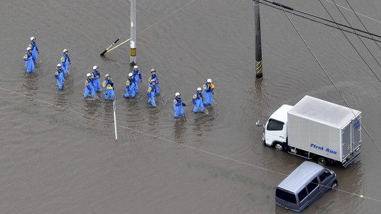 Chuvas torrenciais no Japão deixam um morto e três desaparecidos