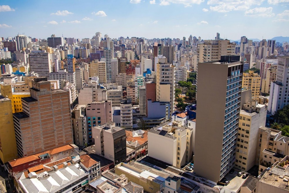 Vista de prédios na cidade de são paulo — Foto: Pexels/Pedro Jackson