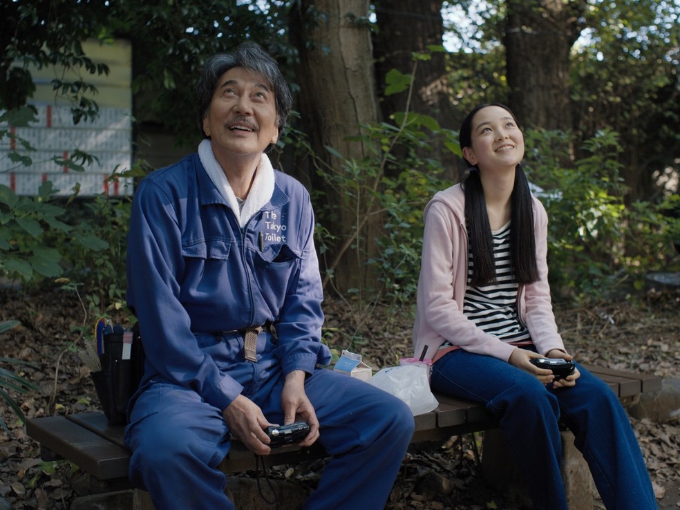 Koji Yakusho em "Perfect Days": “O mais curioso é que eu interpretei o faxineiro quase ao mesmo tempo que fazia o papel de um samurai em um épico” — Foto: Festival de Cannes/divulgação 