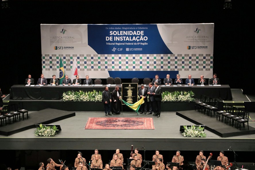 Solenidade de inauguração do TRF-6, em Belo Horizonte