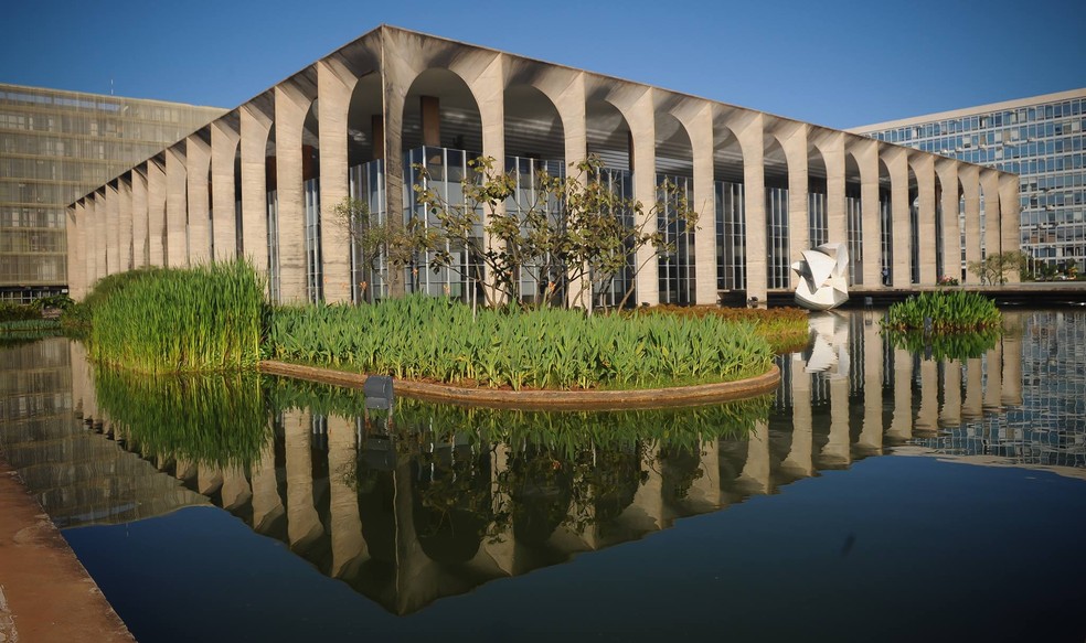 Palácio Itamaraty, prédio do Ministério das Relações Exteriores, em Brasília — Foto: Reprodução / Facebook