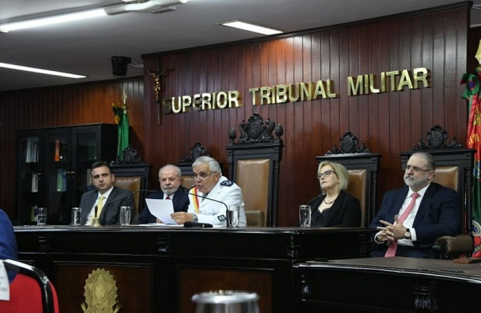 Cerimônia de posse de Francisco Joseli Parente Camelo como presidente do STM — Foto: Divulgação/STM