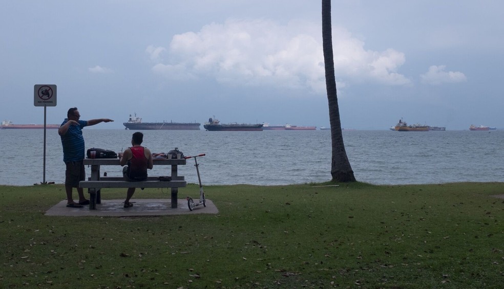 Houthis utilizam drones marítimos contra navios — Foto: Aparna Nori/Bloomberg