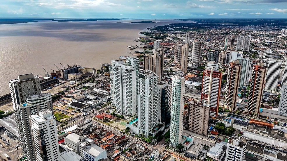 Vista da cidade de Belém, no Pará, onde será realizada a COP30 Brasil Amazônia — Foto: Rafa Neddermeyer/COP30 Brasil Amazônia/PR